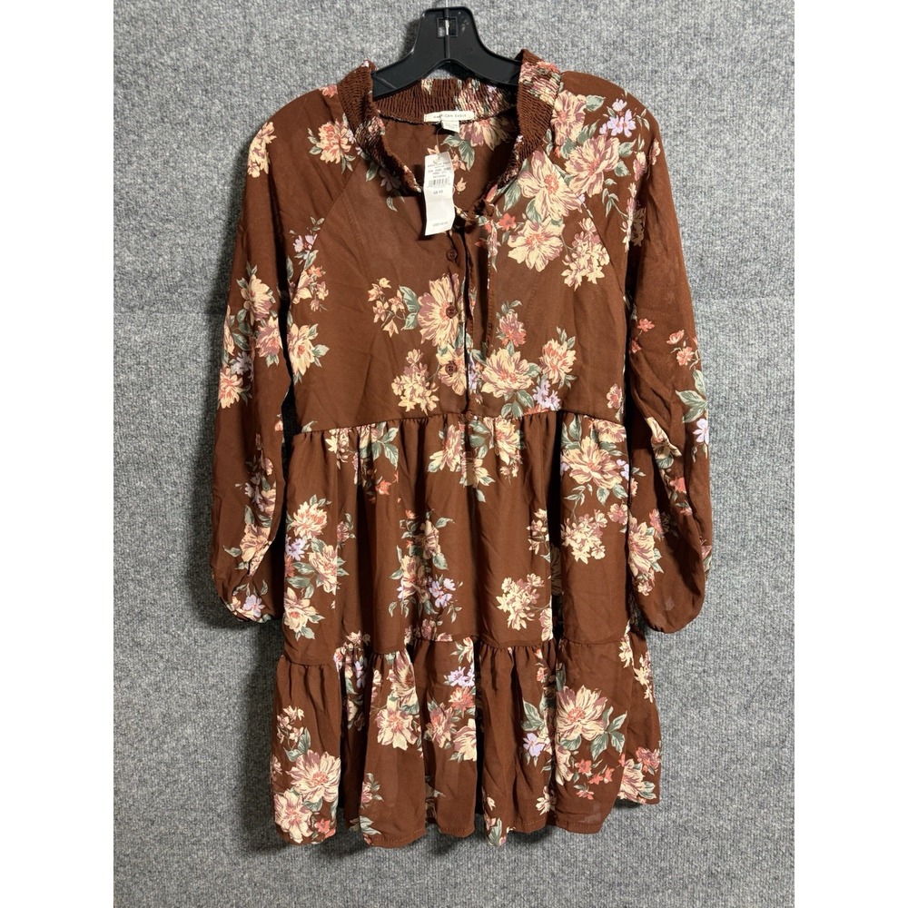 American Eagle Outfitters XS Floral Dress Long sleeve‎ Date Night Mini  P16
